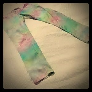 Celebrity rainbow jeans